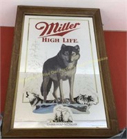 * Miller High Life Michigan Timberwolf mirror
