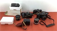 * 35mm camera lot  None tested