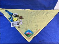 Scout Neckerchief Autographed, Lanyard