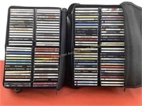 Large lot of CDs in carrying cases  (2) cases