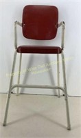 *LPO* Vtg metal child's high chair  33" high to