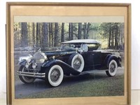 * Car picture framed unglass 29x25