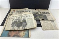 Lot of Historic newspapers