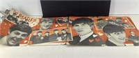 Vtg The Beatles poster in 2 pieces & vtg TV star