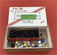 (148) vintage marbles