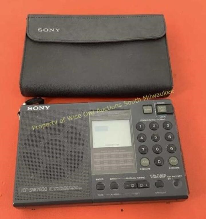 Sony model ICF-SW7600 LW/MW/SW/FM stereo receiver
