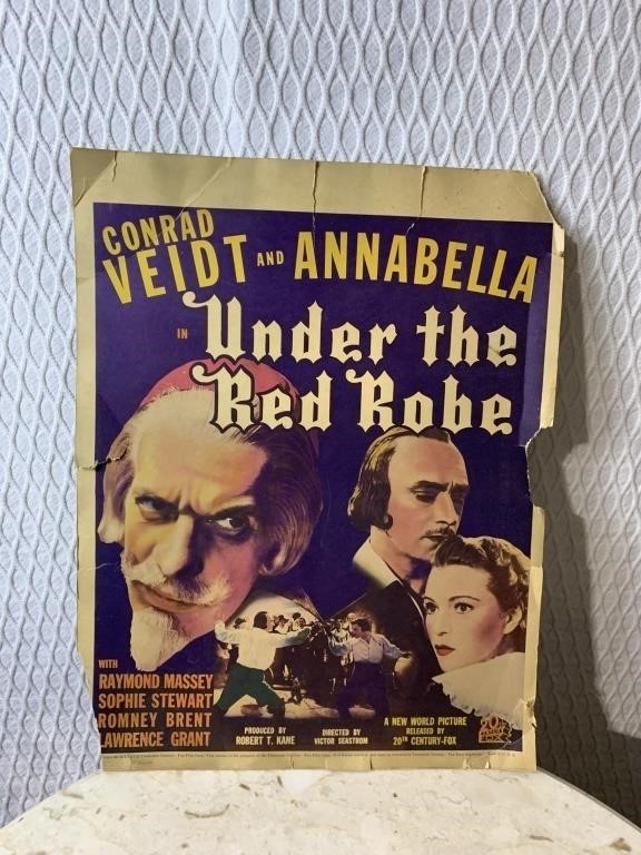 VINTAGE MOVIE POSTER UNDER THE ROBE ANNABELLA