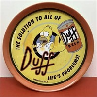 Duff Beer tray  The Simpsons