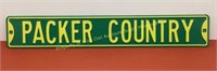 * Packer Country metal sign  Heavy metal  6x36