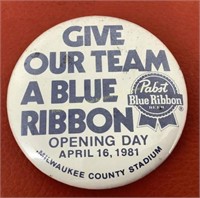 1981 Brewers Opening Day Pin PBR
