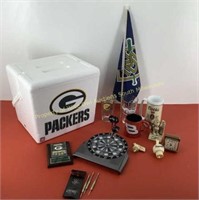 Green Bay Packers cooler (foam) filled w/ mancave