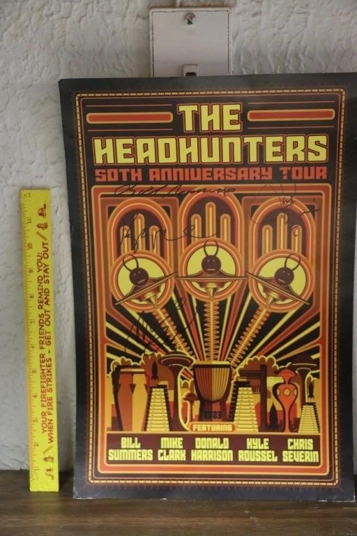 Autographed The Headhunters 50th Anniversary Poste