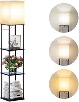 B8158  SUNMORY Floor Lamp with Shelves