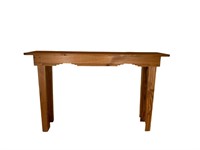 A Rustic Wood Entry Table 29"H x 48"W x 11.25" D