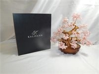 Kalifano Rose Quartz Tree of Life Bonsai Tree