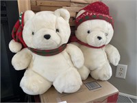 2 SANTA BEARS