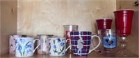 Miscellaneous assorted mugs cups