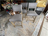 3 HIGH TOP MATCHING CHAIRS