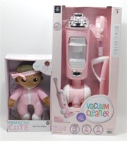 * New Perfectly Cute Doll & Vacuum Cleaner Toy