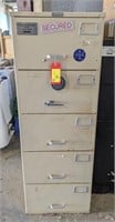 5-Drawer Filing Safe 57"x21"x30"Combination