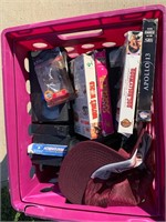 Bin of VHS and more