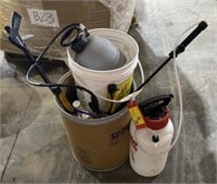 Chemical Sprayers, Pruners, Assorted Chemicals