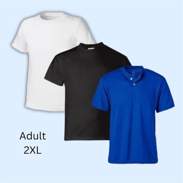 Lot of 3 - Hanes Adult 2XL Tees