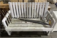 Wooden 2 Seater Bench, 48x24x32in