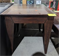 Wood End Table 23"x24"x27"