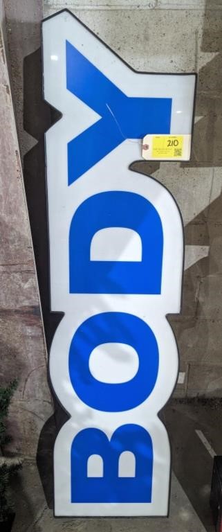 Body Lighted Sign 56"x14"