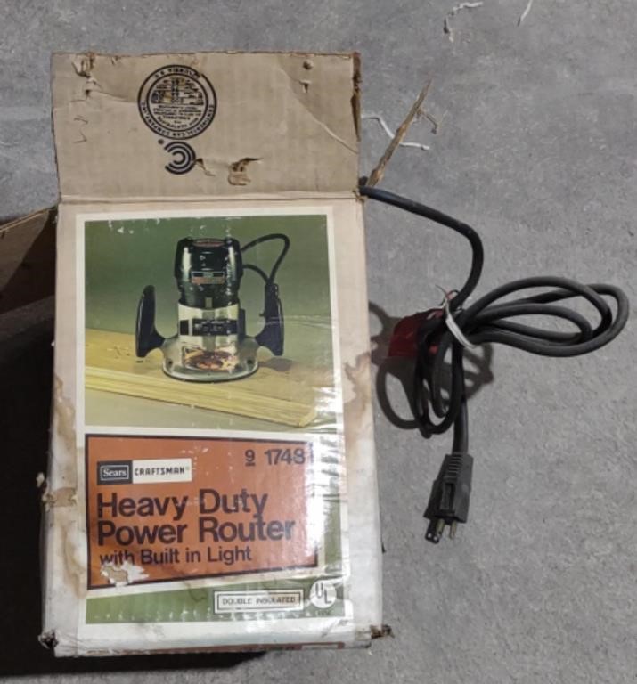 Sears Craftsman Heavy Duty Power Router (Model