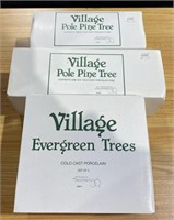 Department 56 Village Porcelain Pole Pine Trees