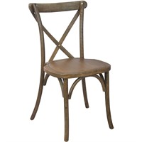 Flash Furniture X-BACK-DNAT Dining Chair W/ Cro...