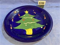 Christmas Tree Plate, 11.5" Diameter