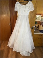 Wedding Dress, Empire Waist w/Appliqued