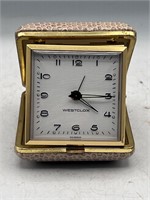 Vintage westclox travel clock (untested)