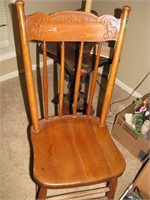 Pressback wooden chair