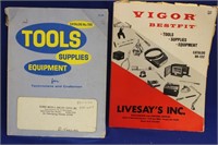 Lot of Two Tool Supplies Equipments Cataloges