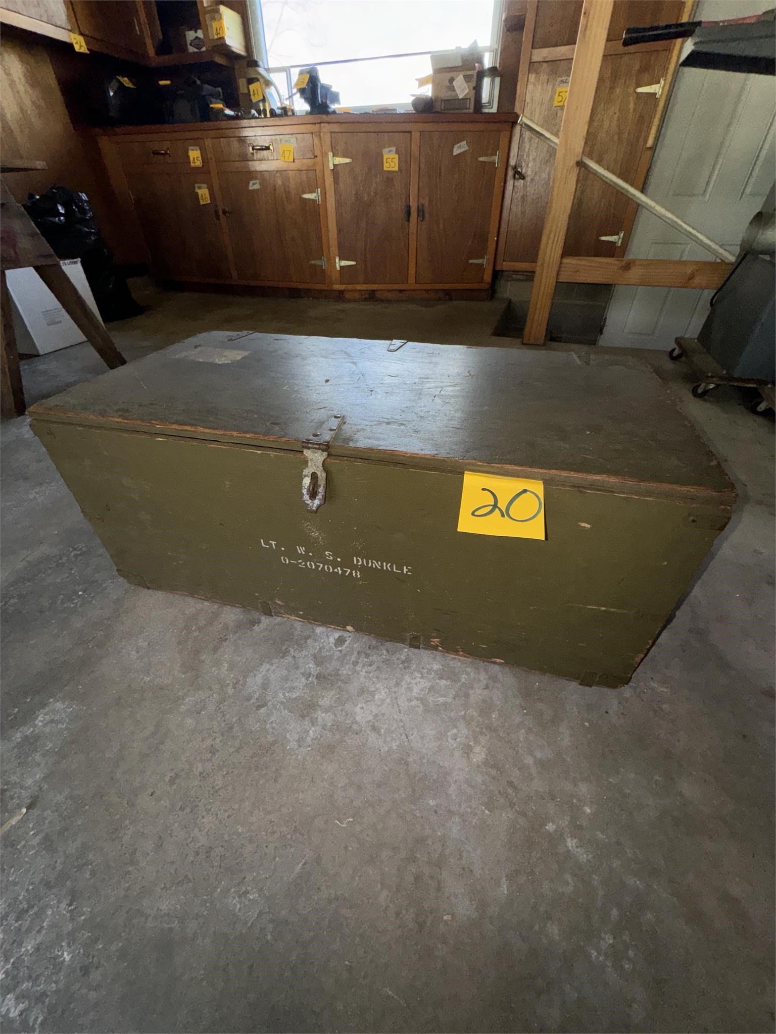 US military trunk box