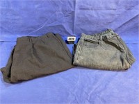 46x39 Gray Slacks,  Size 22 Womens Black Jeans