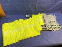 Qty 3 Med Neon & 1 Duck T-Shirts