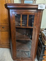 Antique Corner Cupboard w/ Glass Front