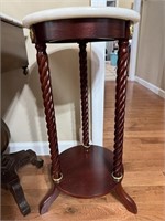 Marble Round Plant Stand