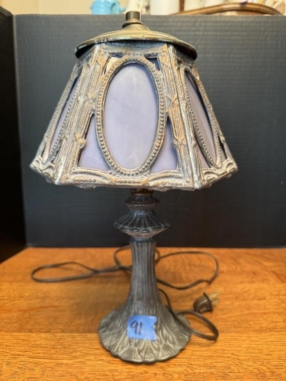Slag Glass Lamp