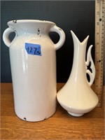 White Handmade Vases