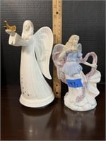 Musical Angel & Porcelain Angel Figurine