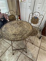 Metal Table And Chairs