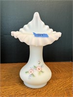 Fenton Jack In The Pulpit Handpainted Vase-signed