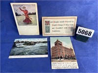 Antique Postcards, 2 Spokane, WA., 2 Misc.