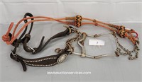 Vintage Braided Rope Leather Halter & Bit